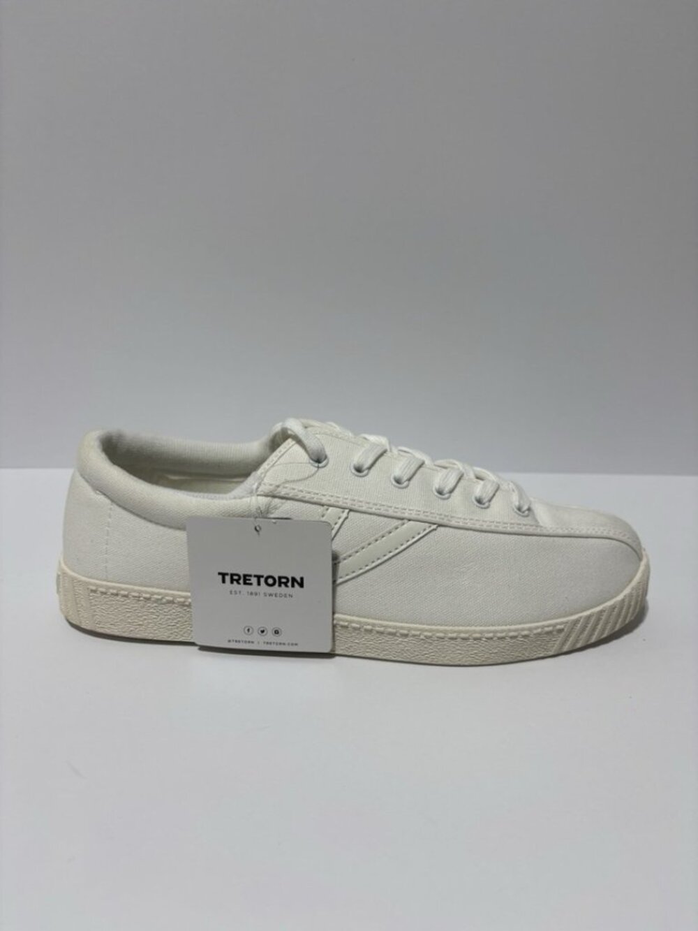 Tretorn Women’s Nylite Plus Canvas Sneakers White, Size 11 M